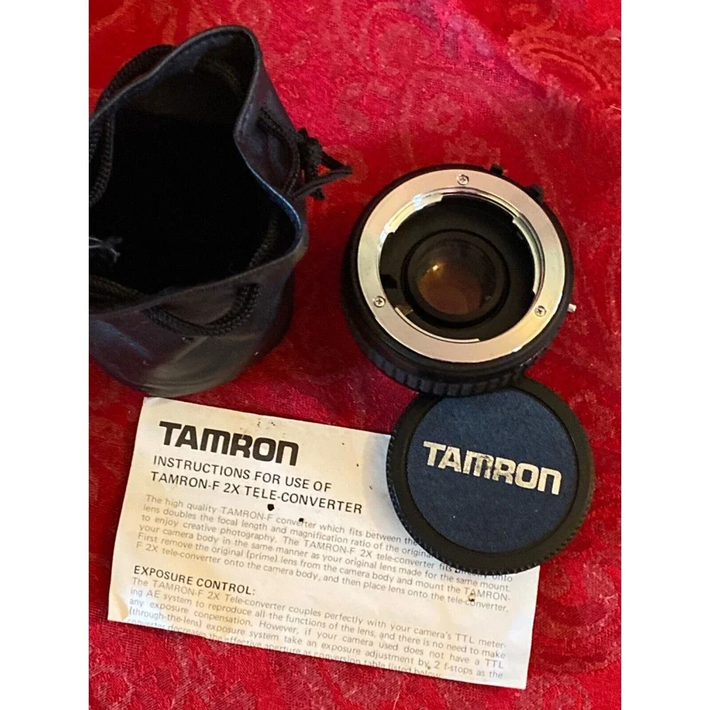 Tamron-F Tele-Converter 2X C MC4 Made In Japan w/ case and instruction